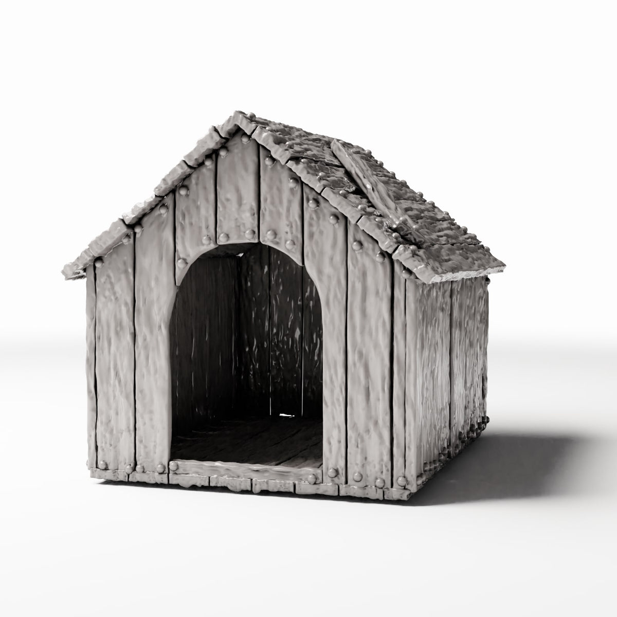 Productfoto diorama en modelbouw 0: Dioramaterrein: Verweerd hondenhok (Ref. 127D)