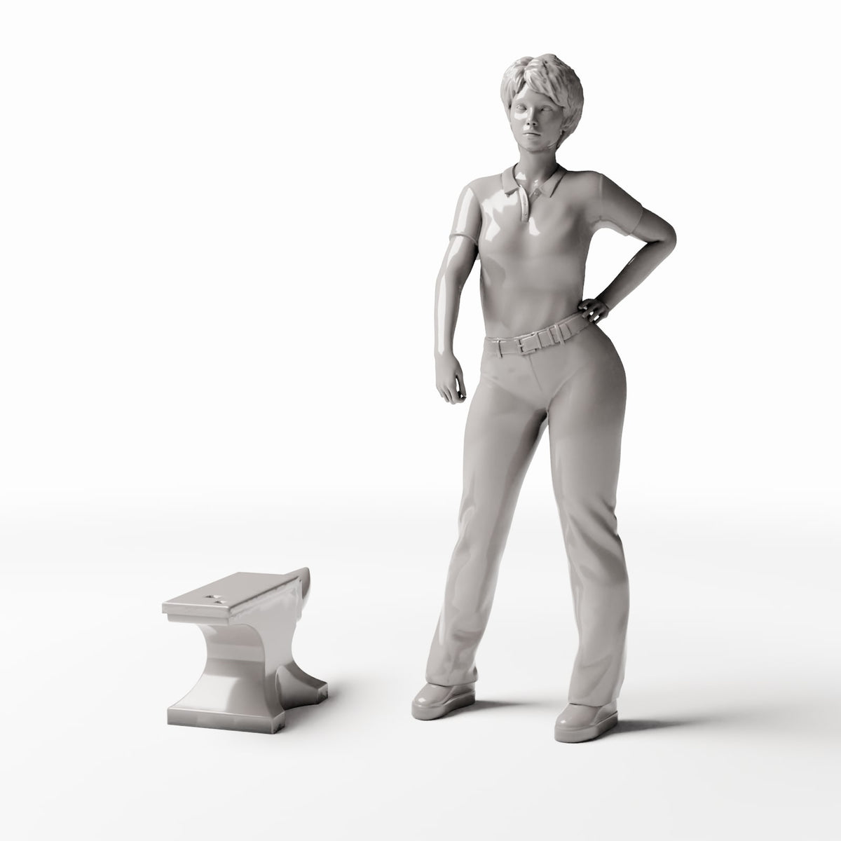 Productfoto diorama en modelbouw 1: Dioramawerkplaats: smids aambeeld als dioramawerktuig (Ref. 1294D)
