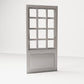 MyPortal 129 3: Diorama Gebäudedetails: Klassische Tür mit Sprossenfenster (Ref. 129D)