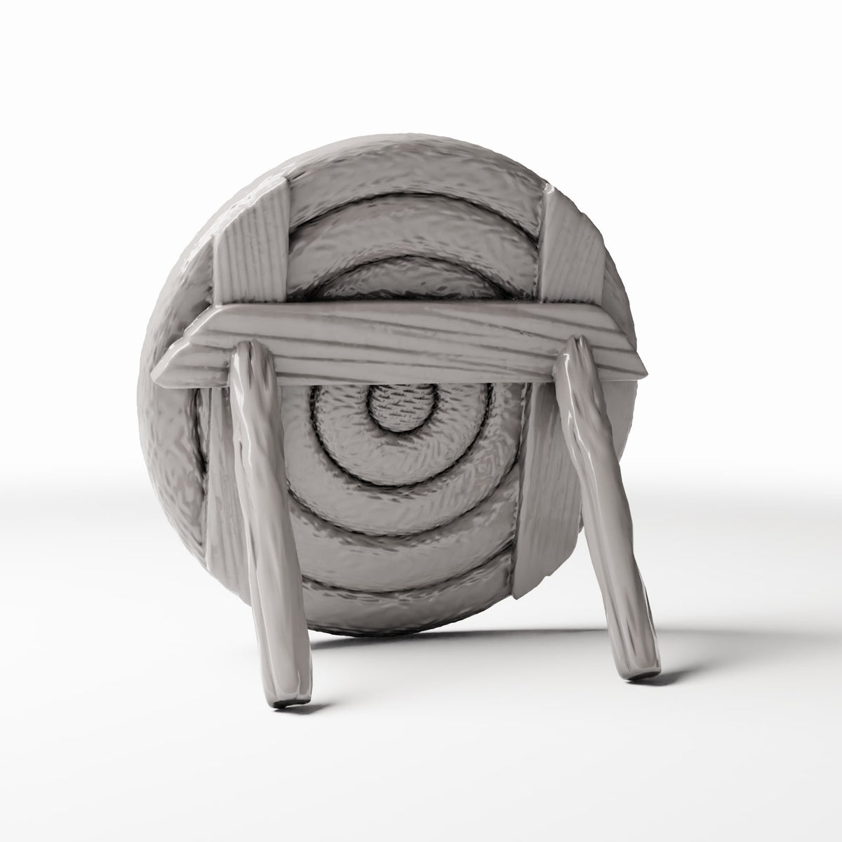 Productfoto diorama en modelbouw 3: Dioramaterrein: houten boogschietdoel (Ref. 1300D)