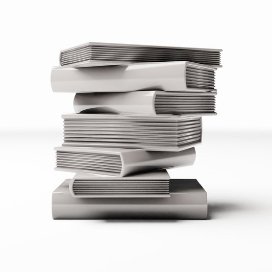 Productfoto diorama en modelbouw 0: Dioramainterieur: stapel boeken voor een miniatuurboekenkast (Ref. 1322D)