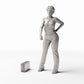 Productfoto diorama en modelbouw 1: Dioramameubilair: miniatuur boekenkastladder (Ref. 1326D)