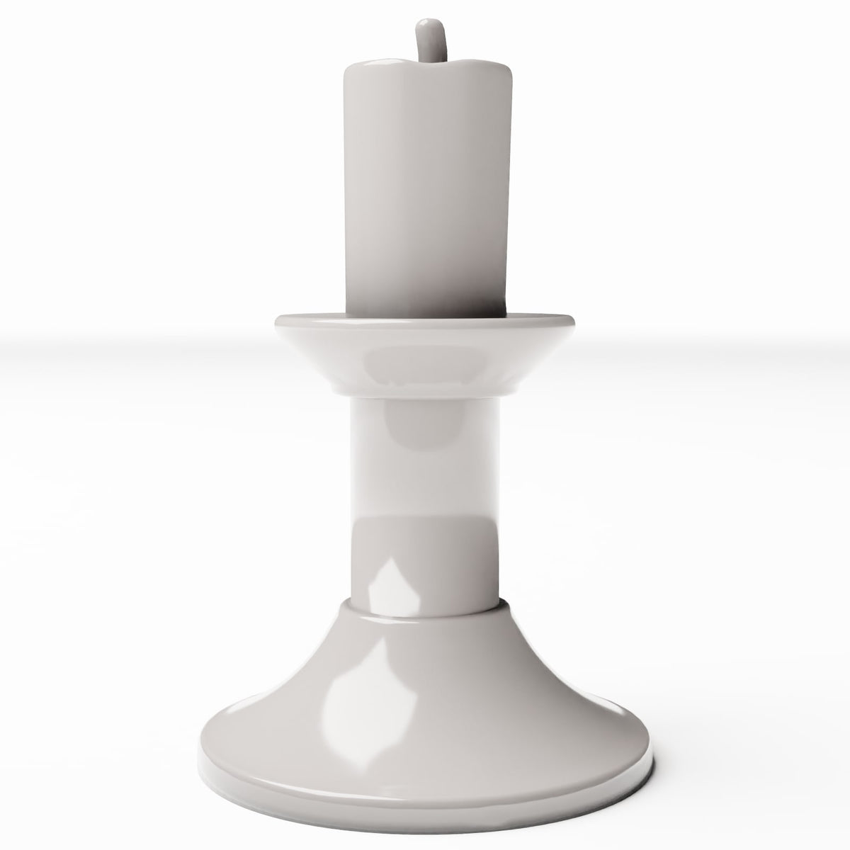 Productfoto diorama en modelbouw 0: Dioramakeuken: kandelaar met kaars voor de miniatuurkeuken (Ref. 1329D)