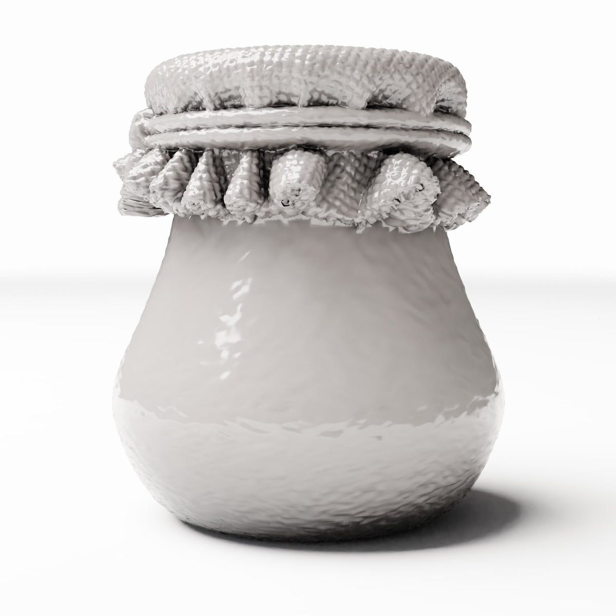 Productfoto diorama en modelbouw 2: Dioramakeuken: handgevormde miniatuurkan (Ref. 1361D)