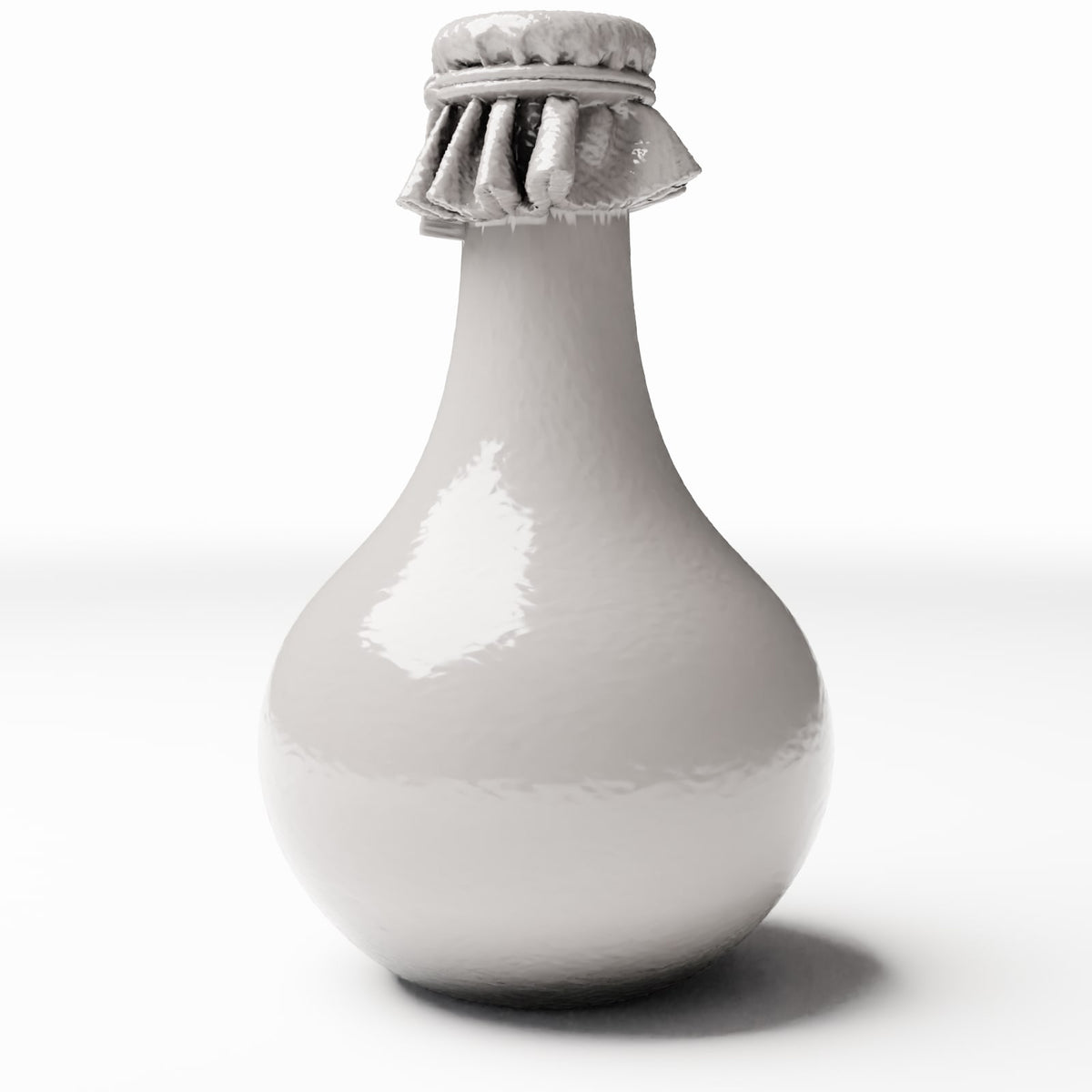 Productfoto diorama en modelbouw 2: Dioramakeuken: rustieke miniatuurkruik van klei (Ref. 1363D)
