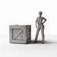 Productfoto diorama en modelbouw 1: Diorama-accessoires: rustieke miniatuurkist (Ref. 1369D)