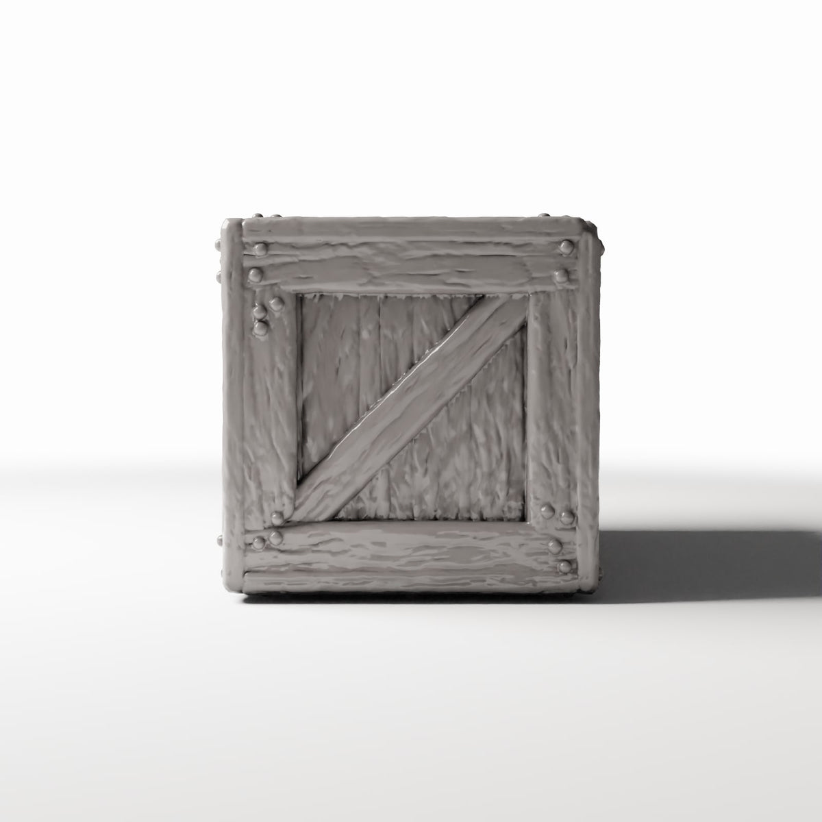 Productfoto diorama en modelbouw 2: Diorama-opslag: stevige houten kist in miniatuur (Ref. 1372D)