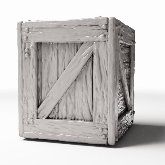 Productfoto diorama en modelbouw 0: Diorama-accessoires: rustieke houten miniatuurkist (Ref. 1375D)