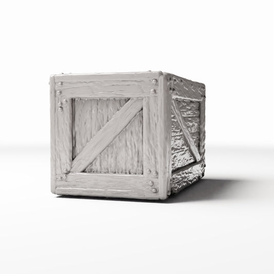 Productfoto diorama en modelbouw 0: Diorama-opslag: rustieke miniatuurkist met versteviging (Ref. 1380D)