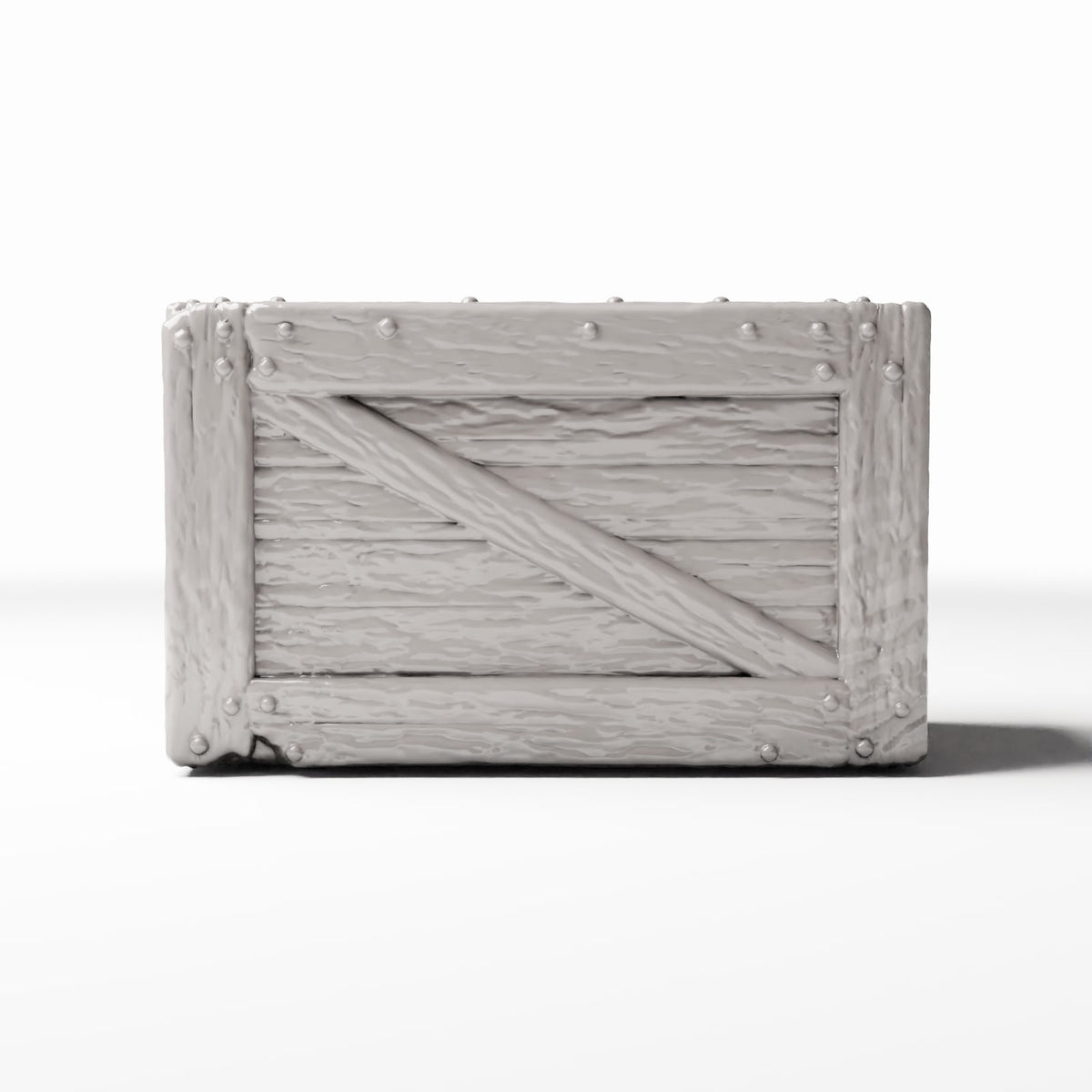 Productfoto diorama en modelbouw 2: Diorama-opslag: rustieke miniatuurkist met versteviging (Ref. 1380D)