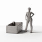 Productfoto diorama en modelbouw 1: Diorama-accessoires: lege houten marktkist (Ref. 1418D)