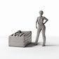 Productfoto diorama en modelbouw 1: Marktaccessoires voor diorama's: fruitkist (Ref. 1419D)