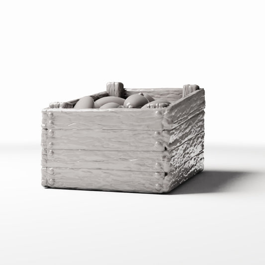 Productfoto diorama en modelbouw 0: Marktaccessoires voor diorama's: fruitkist (Ref. 1419D)
