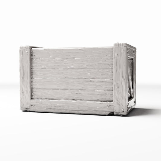 Productfoto diorama en modelbouw 0: Diorama-opslag: lange miniatuurkist voor marktscènes (Ref. 1424D)