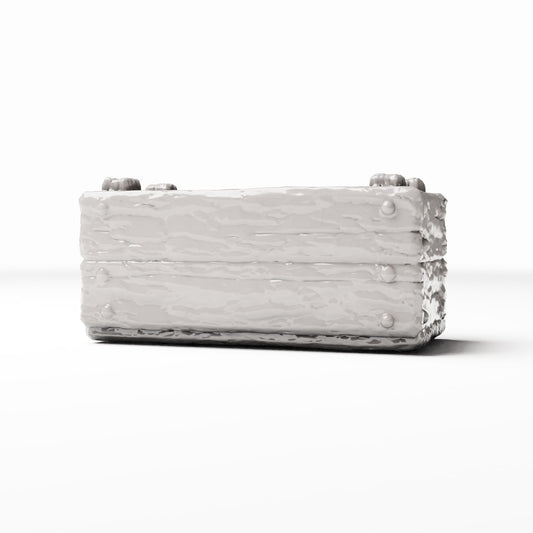 Productfoto diorama en modelbouw 0: Diorama-accessoires: kleine marktkist met houtstructuur (Ref. 1426D)