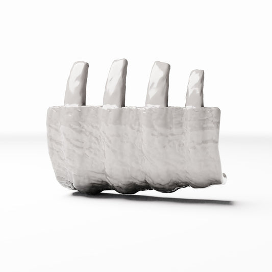 Productfoto diorama en modelbouw 0: Dioramakeuken: stuk vlees met bot voor de miniatuurkeuken (Ref. 1431D)