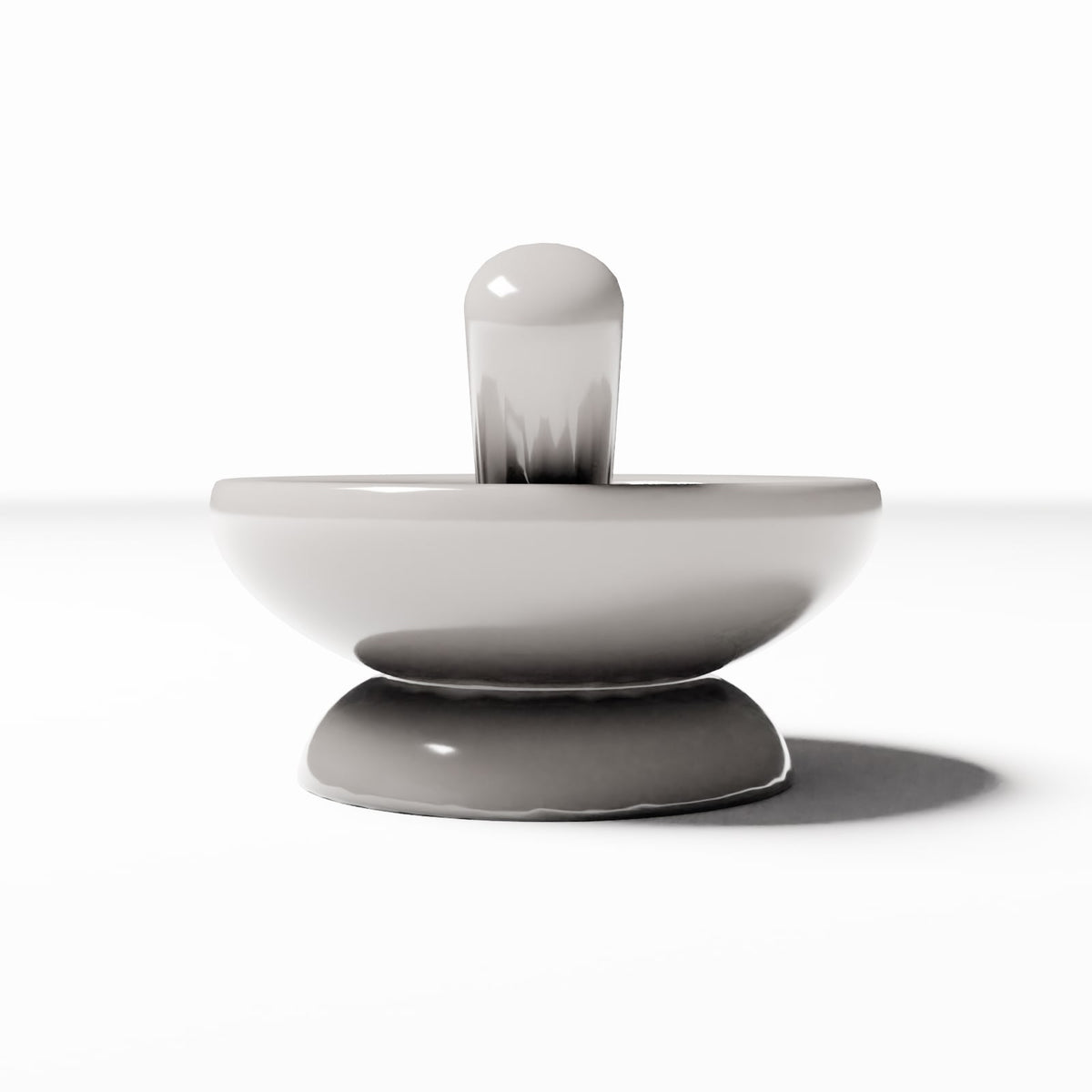 Productfoto diorama en modelbouw 2: Keukenaccessoires voor diorama: keukenmortier met stamper (Ref. 1436D)
