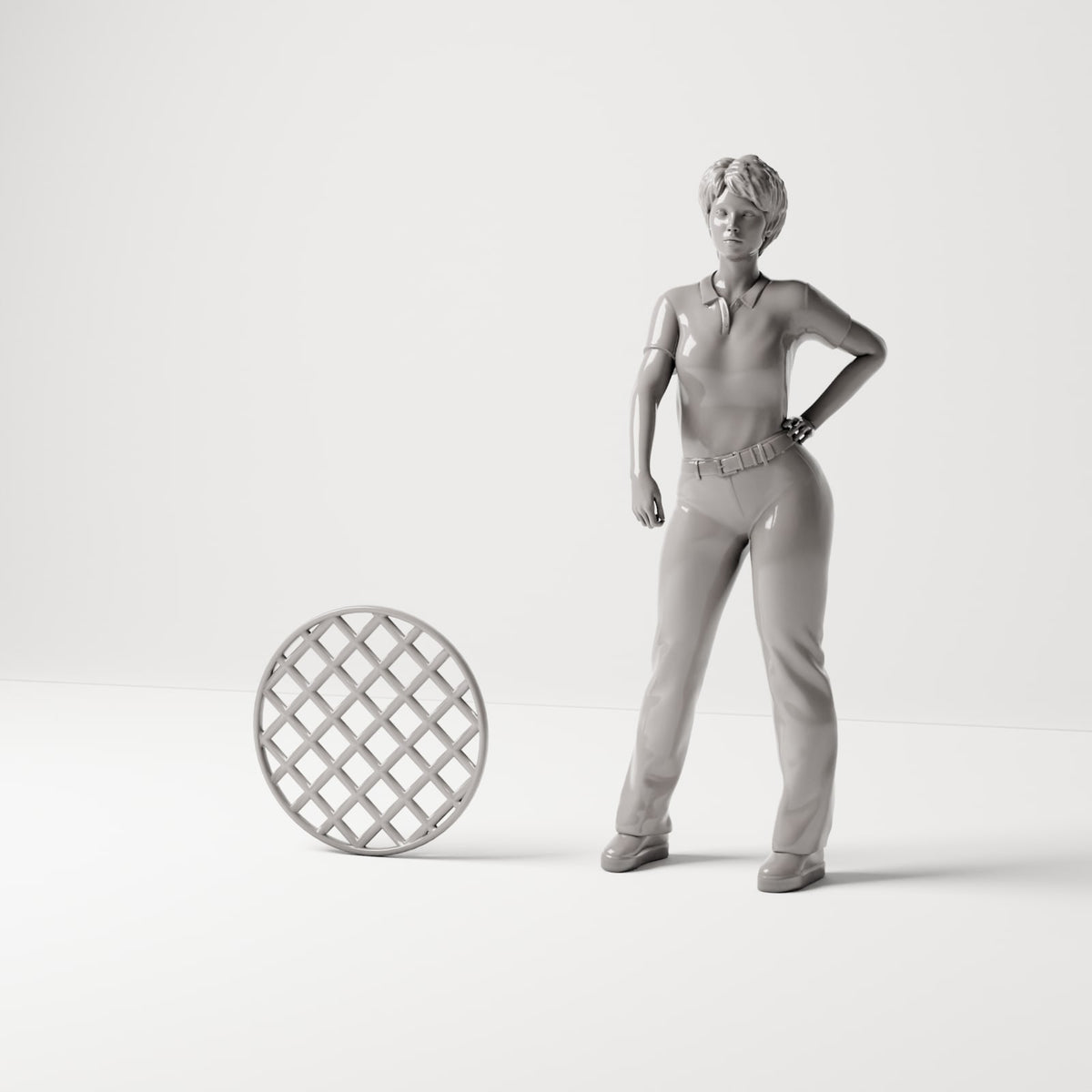 MyPortal 144 1: Diorama-barbecueaccessoire: rond grillrooster voor tuinbarbecue (Ref. 144D)