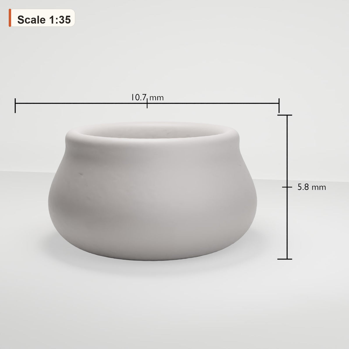MyPortal 146 1: Diorama-keuken: Grote ijzeren pot (ref. 146D)
