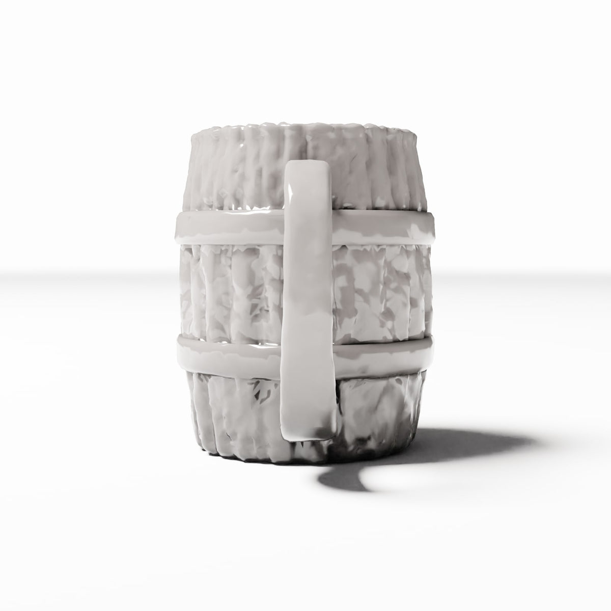 Productfoto diorama en modelbouw 2: Dioramakeuken: rustieke houten beker voor miniatuurkeukens (Ref. 1480D)