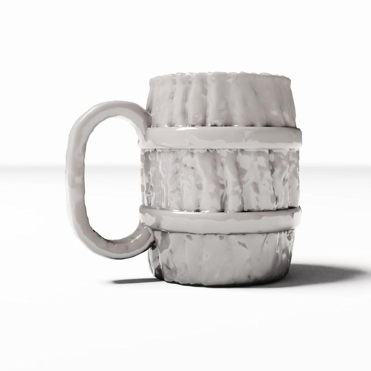 Productfoto diorama en modelbouw 3: Dioramakeuken: rustieke houten beker voor miniatuurkeukens (Ref. 1480D)