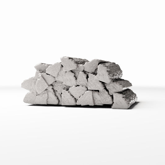Productfoto diorama en modelbouw 0: Dioramawerkplaats: brandhoutstapel voor werkplaatsdiorama (Ref. 1481D)