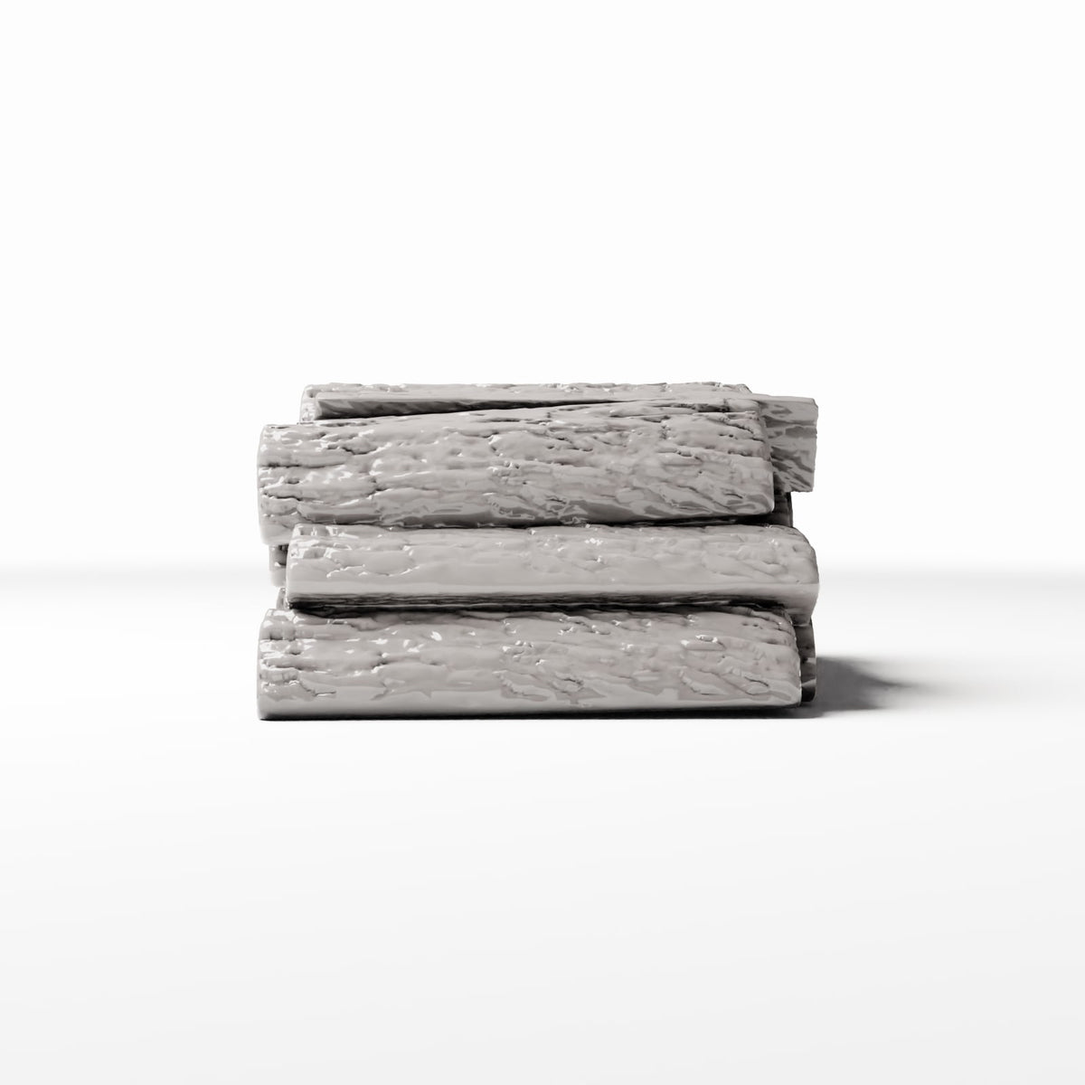 Diorama Modellbau Produktfoto 2: Diorama Werkstatt: Brennholzstapel für Werkstattdiorama (Ref. 1481D)