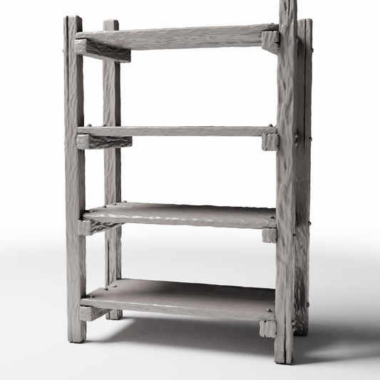 Productfoto diorama en modelbouw 0: Dioramameubilair: rustieke miniatuurkast in ladderstijl (Ref. 1484D)