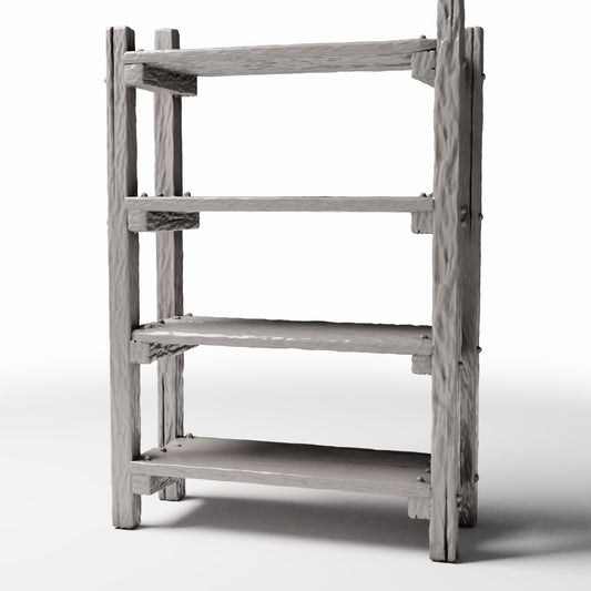 Productfoto diorama en modelbouw 0: Dioramameubilair: rustieke miniatuur ladderkast (Ref. 1486D)