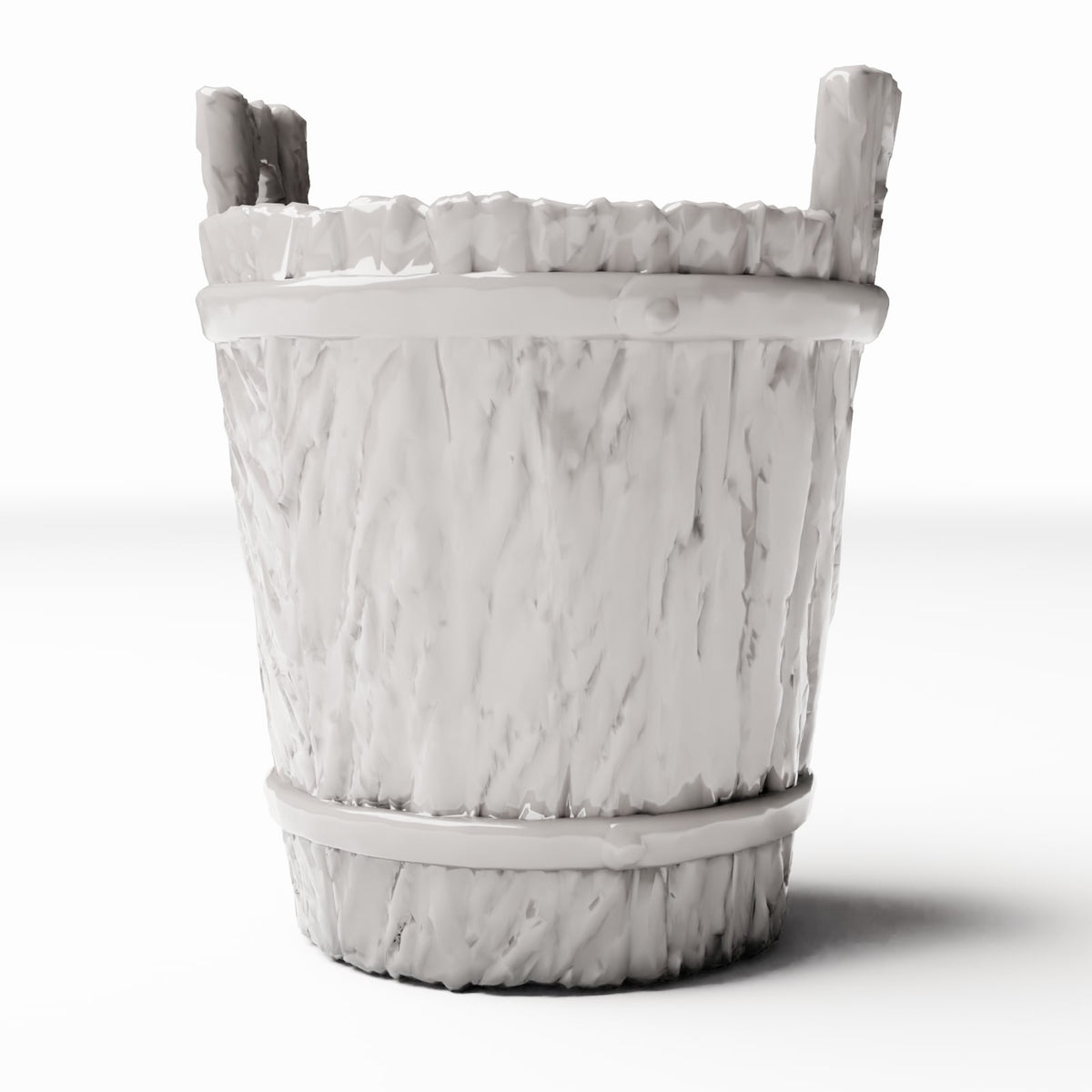 Productfoto diorama en modelbouw 0: Dioramahuishouding: rustieke houten emmer voor diorama-interieurs (Ref. 1489D)