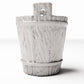 Productfoto diorama en modelbouw 2: Dioramahuishouding: rustieke houten emmer voor diorama-interieurs (Ref. 1489D)