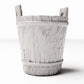 Productfoto diorama en modelbouw 3: Dioramahuishouding: rustieke houten emmer voor diorama-interieurs (Ref. 1489D)
