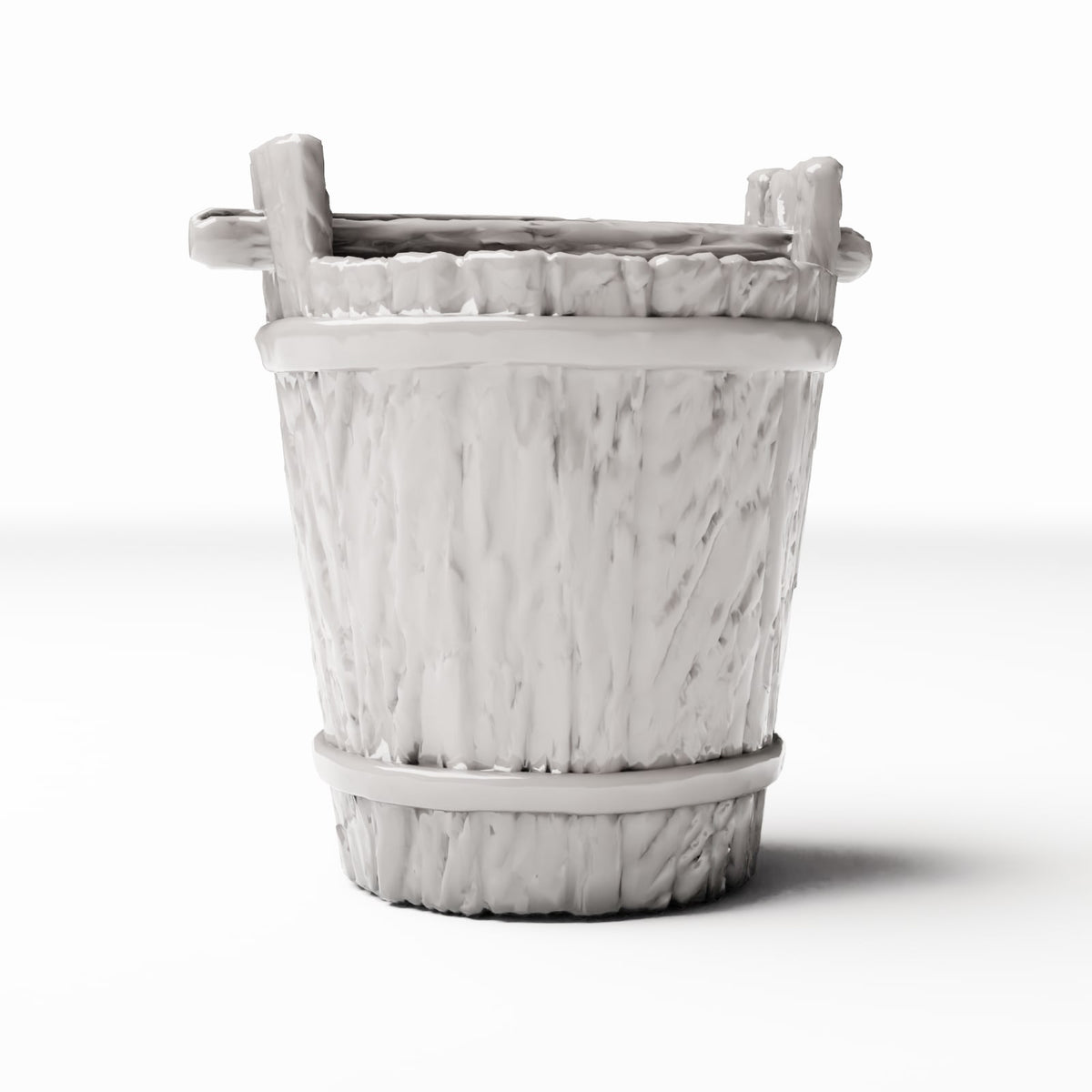 Productfoto diorama en modelbouw 3: Diorama-accessoires: rustieke houten emmer voor miniatuurscènes (Ref. 1490D)
