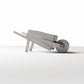 Productfoto diorama en modelbouw 0: Diorama-opslagaccessoires: rustieke houten handkar (Ref. 1495D)