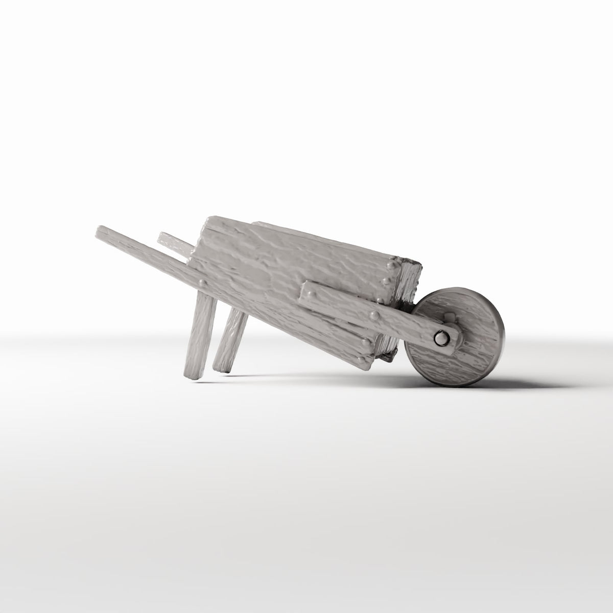 Productfoto diorama en modelbouw 0: Diorama-opslagaccessoires: rustieke houten handkar (Ref. 1495D)