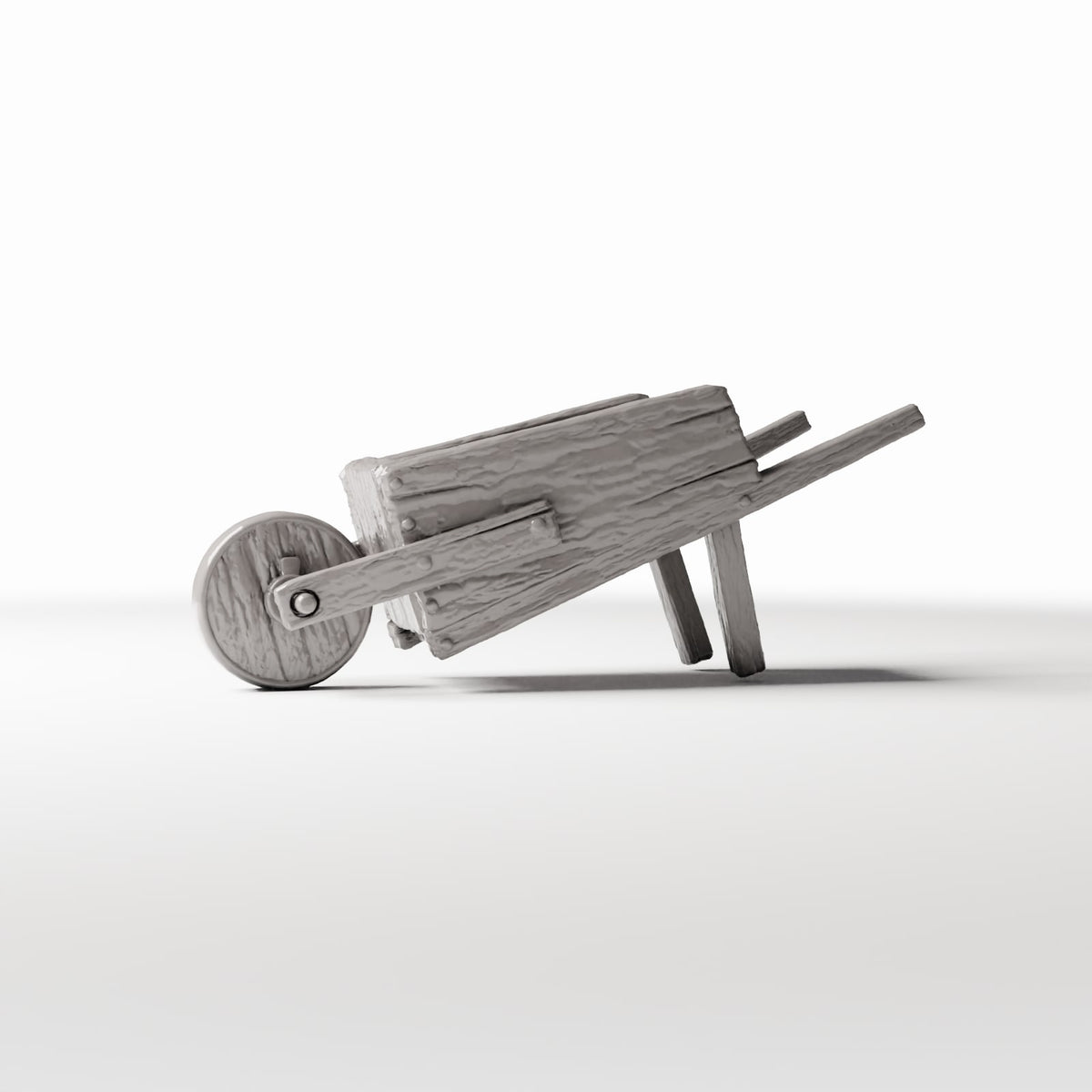 Productfoto diorama en modelbouw 3: Diorama-opslagaccessoires: rustieke houten handkar (Ref. 1495D)