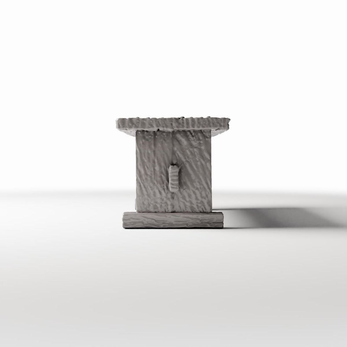 Diorama Modellbau Produktfoto 2: Diorama Küche: Rustikaler Holztisch für die Miniaturküche (Ref. 1499D)