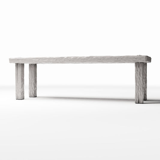 Productfoto diorama en modelbouw 0: Dioramakeuken: lange rustieke houten tafel voor miniatuurkeuken (Ref. 1501D)