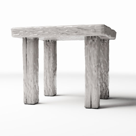 Productfoto diorama en modelbouw 0: Dioramakeuken: rustieke houten tafel voor de miniatuurkeuken (Ref. 1503D)