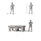 Diorama modelbouw productfoto 1: Dioramameubilair: fraaie biljarttafel met accessoires (Ref. 1509D)
