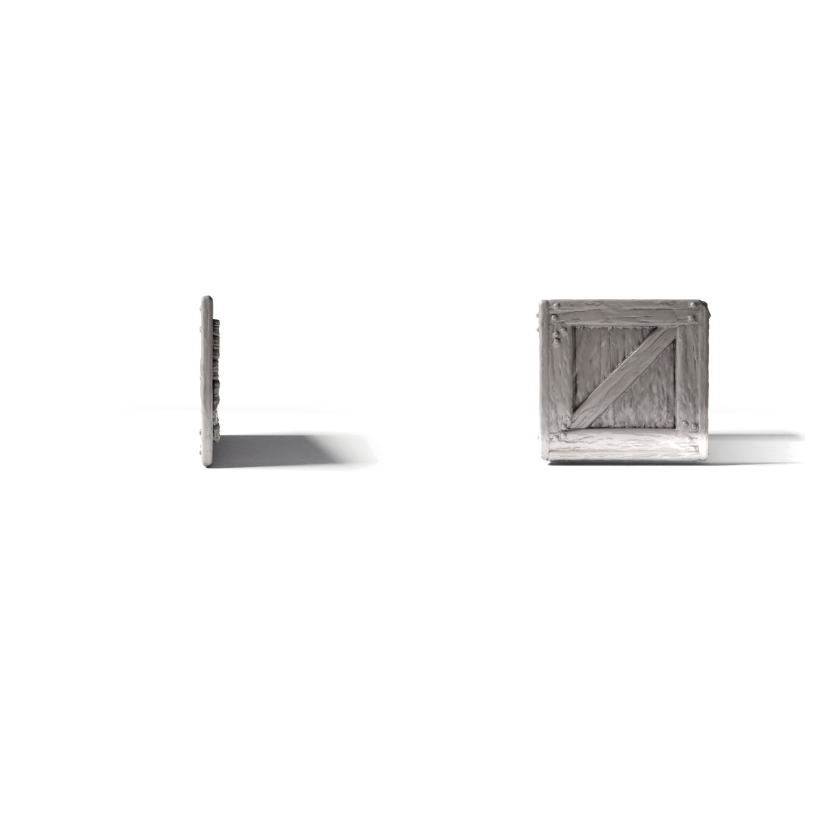 Productfoto diorama en modelbouw 2: Diorama-opslag: miniatuurkist met afneembaar deksel (Ref. 1516D)