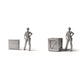 Productfoto diorama en modelbouw 1: Diorama-opslag: houten kist met deksel (Ref. 1518D)