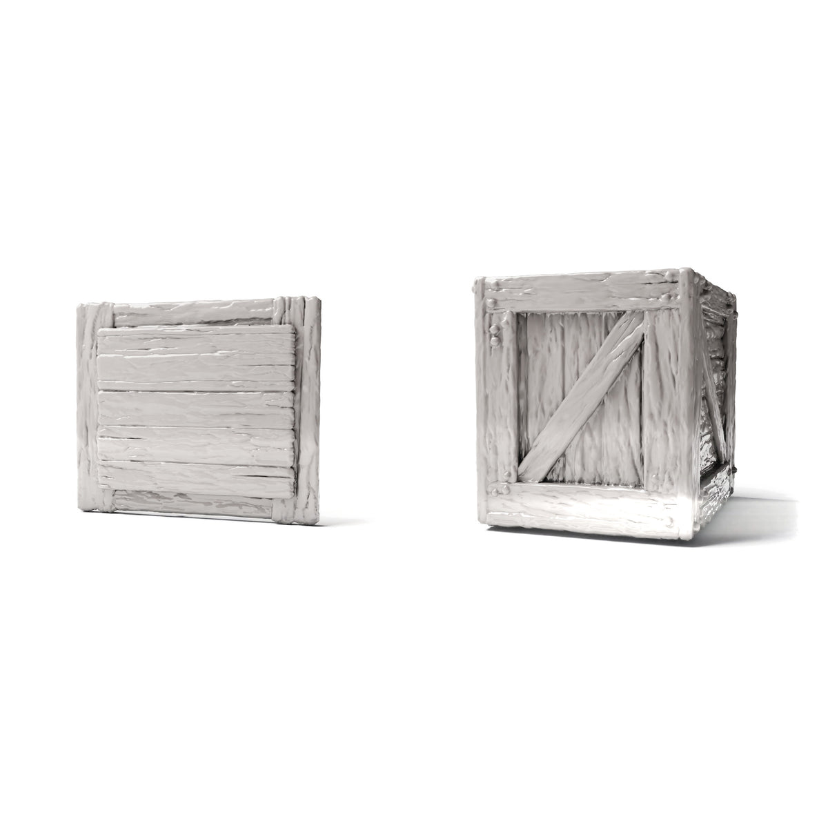 Productfoto diorama en modelbouw 0: Diorama-opslag: houten kist met deksel (Ref. 1518D)