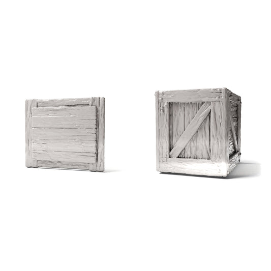 Productfoto diorama en modelbouw 0: Diorama-opslag: houten kist met deksel (Ref. 1518D)