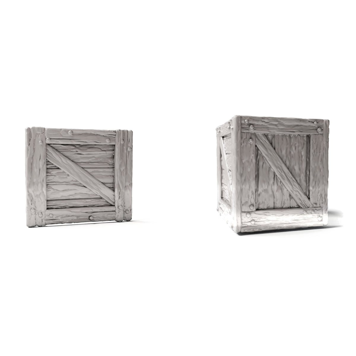 Productfoto diorama en modelbouw 3: Diorama-opslag: houten kist met deksel (Ref. 1518D)