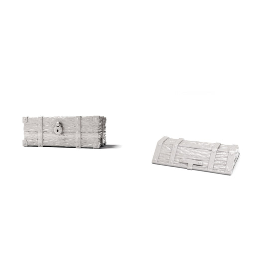 Productfoto diorama en modelbouw 0: Diorama-accessoires: grote open schatkist (Ref. 1521D)