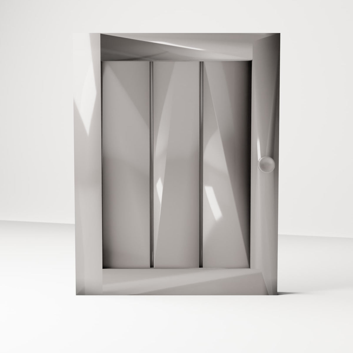 MyPortal 158 2: Dioramameubilair: hoge kastdeur met knop (ref. 158D)