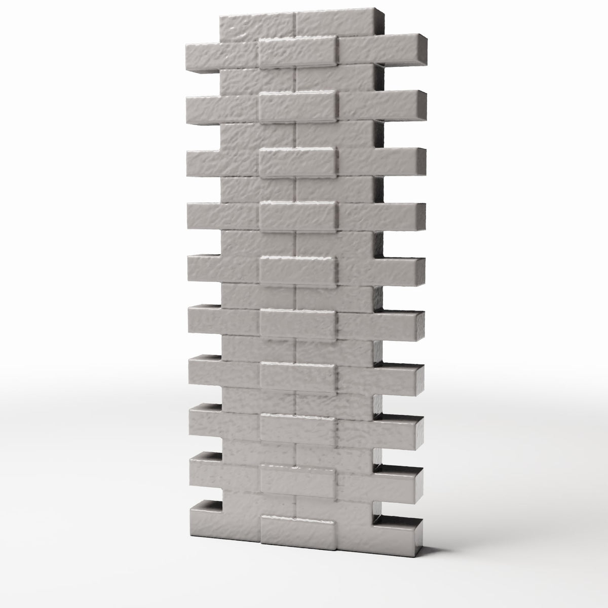 Productfoto diorama en modelbouw 0: Dioramagebouwdetail: beschadigd bakstenen muursegment (Ref. 1623D)