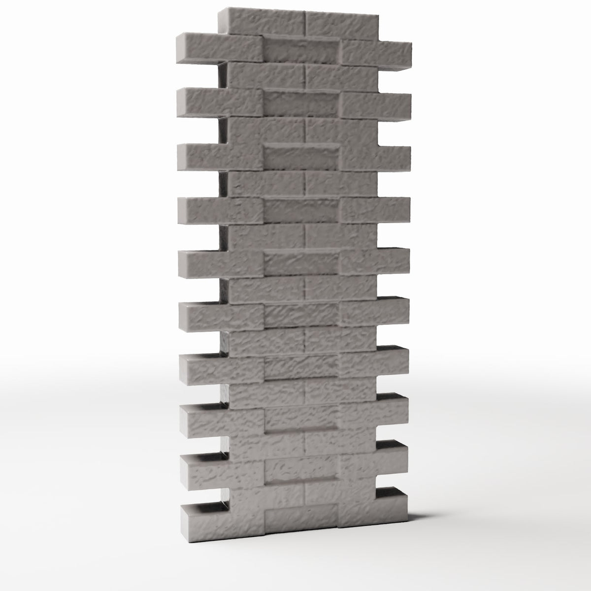Productfoto diorama en modelbouw 3: Dioramagebouwdetail: beschadigd bakstenen muursegment (Ref. 1623D)