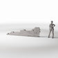 Diorama Modellbau Produktfoto 1: Diorama Gebäude: Beschädigte Ziegelmauer als Gebäudedetail (Ref. 1625D)